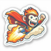 Sticker auto-collant pour bébé wukong pour enfants | bébé  (Devant)