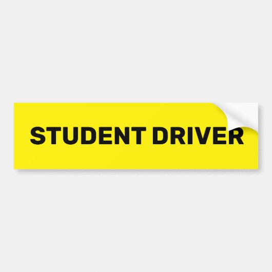 Sticker Auto Student Bestuurder (Voorkant)
