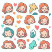 Sticker "autocollants animés pour ordinateur portable" "au (Devant)