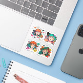 Sticker "autocollants animés pour ordinateur portable" "au (Ordinateur portable avec iPhone)