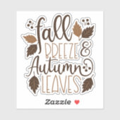 Sticker Automne Breeze Feuilles d'automne (Feuille)