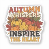 Sticker Automne chuchoteurs design Tri-Blend chemise (Recto)