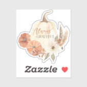Sticker Automne Feuille Citrouille Script toujours Gratuit (Feuille)