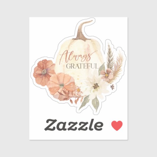 Sticker Automne Feuille Citrouille Script toujours Gratuit (Feuille)