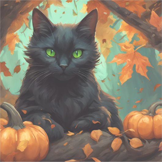 Sticker Automne Kitty (Devant)