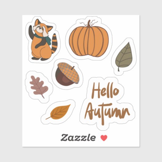 Sticker Automne Mood pack 1 (Feuille)