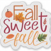 Sticker Automne Sweet Fall (Devant)