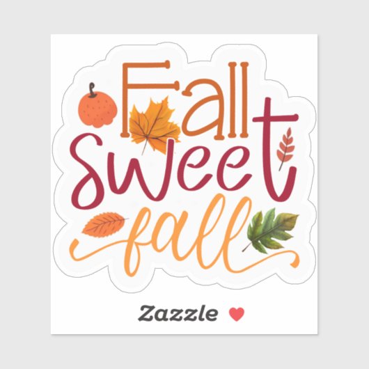 Sticker Automne Sweet Fall (Feuille)