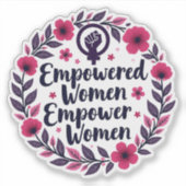 Sticker Autonomisation des Femmes par les Femmes Autocolla (Devant)