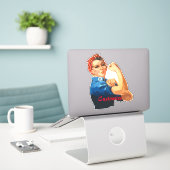 Sticker Autonomisation féminine Thunder_Cove (Ordinateur portable sur le bureau)