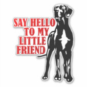 Sticker Autosticker Funny Great Dane Collection (Devant)