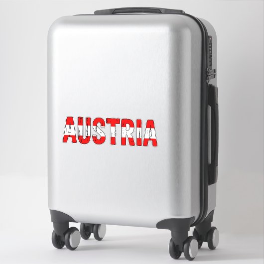 Sticker Autriche, j'aime Autriche (Sur valise)