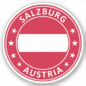 Sticker Autriche, Salzbourg (Devant)