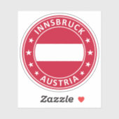 Sticker Autriche, Salzbourg (Feuille)