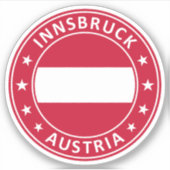 Sticker Autriche, Salzbourg (Devant)