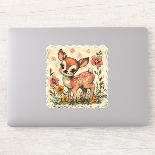 Sticker aux cerfs de Pâques (Ordinateur)