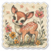 Sticker aux cerfs de Pâques (Devant)
