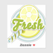 Sticker aux citrons frais (Feuille)