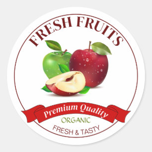 Sticker aux fruits frais