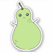 Sticker aux fruits souriants mignon (Devant)