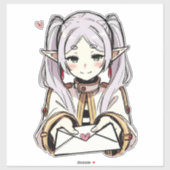 Sticker aux lettres d'amour | Sousou no Frieren (Feuille)
