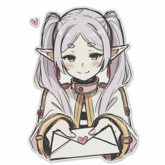 Sticker aux lettres d'amour | Sousou no Frieren (Devant)