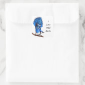 Sticker aux oiseaux de Jay bleu sauvage (Sac)