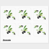 Sticker aux olives méditerranéennes (Feuille)