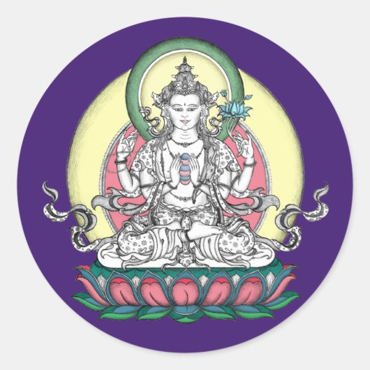 STICKER Avalokiteshvara / Chenrezig (Devant)