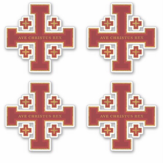 Sticker Ave Christus Rex (Devant)