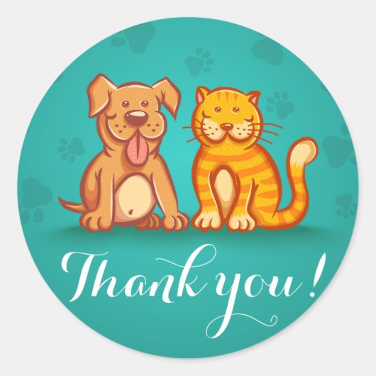 Sticker avec animaux de compagnie (Devant)