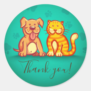Sticker avec animaux de compagnie