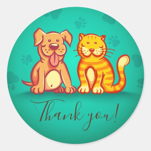 Sticker avec animaux de compagnie (Devant)