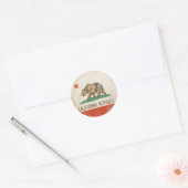 Sticker avec Distressed California Republic (Enveloppe)