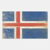 Sticker avec Distressed d'Islande (Devant)