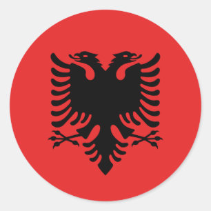 Sticker avec Drapeau d'Albanie