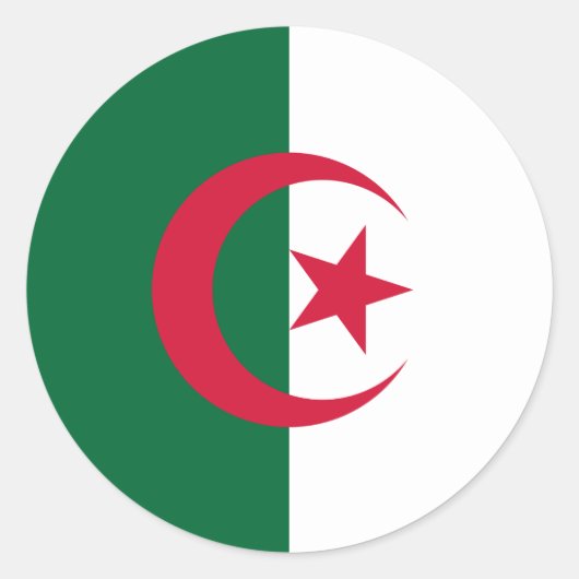 Sticker avec Drapeau d'Algérie (Devant)