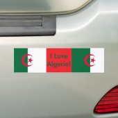 Sticker avec Drapeau d'Algérie (En voiture)