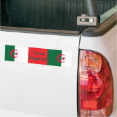Sticker avec Drapeau d'Algérie (Sur camion)