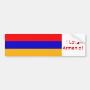 Sticker avec Drapeau d'Arménie