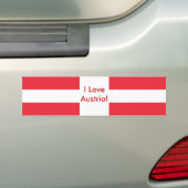 Sticker avec Drapeau d'Autriche (En voiture)