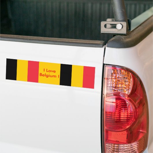 Sticker avec Drapeau de Belgique (Sur camion)