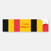 Sticker avec Drapeau de Belgique (Devant)