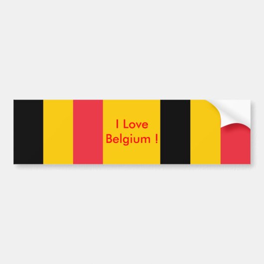 Sticker avec Drapeau de Belgique (Devant)