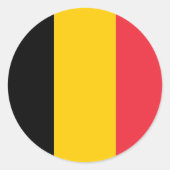 Sticker avec Drapeau de Belgique (Devant)