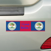Sticker avec Drapeau de Belize (En voiture)