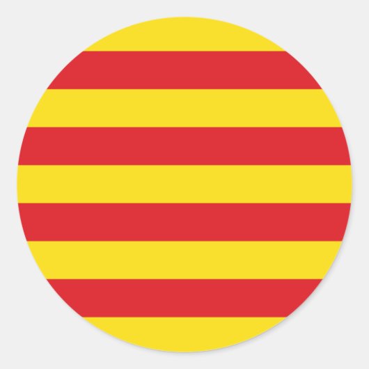 Sticker avec Drapeau de Catalogne (Devant)