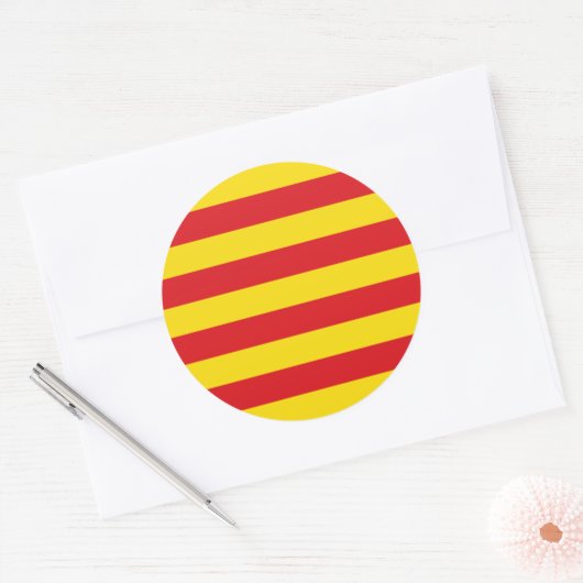 Sticker avec Drapeau de Catalogne (Enveloppe)