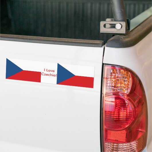 Sticker avec Drapeau de Czechia (Sur camion)