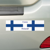 Sticker avec Drapeau de Finlande (En voiture)